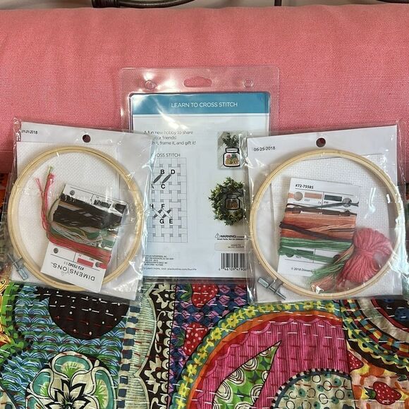 NWT Cross Stitch Kits ~Cactus and Bicycle and succulents - Picture 5 of 5